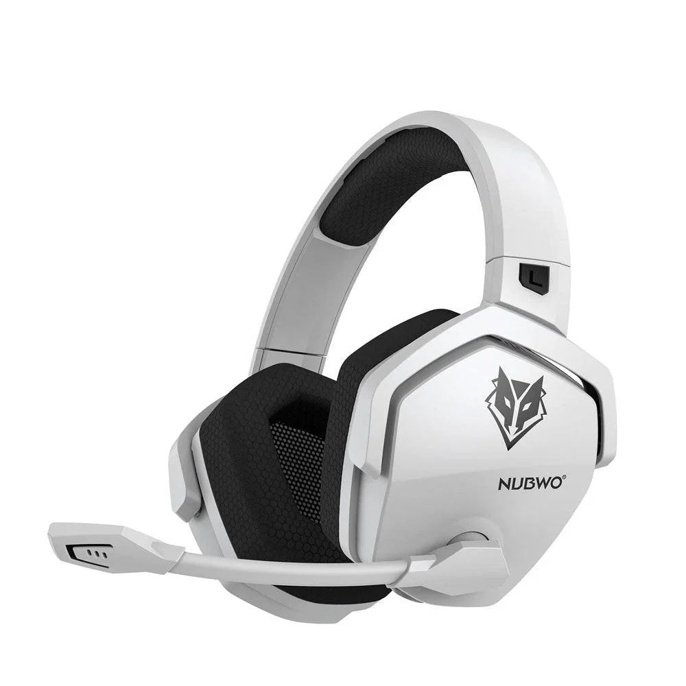 Nubwo g06 wireless gaming headset for ultimate comfort and sound quality - white - audio | wireless headset