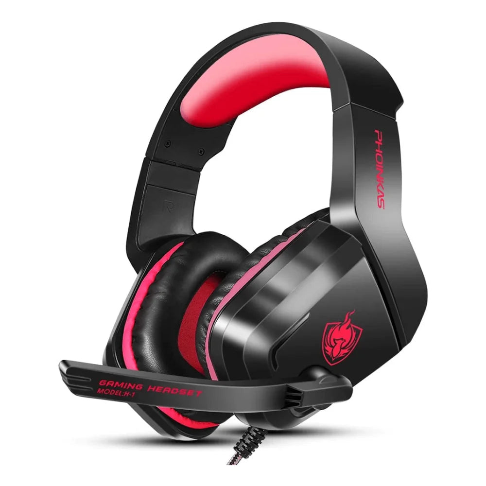 Phoinikas h1 gaming headset - red - audio | headset 3.5