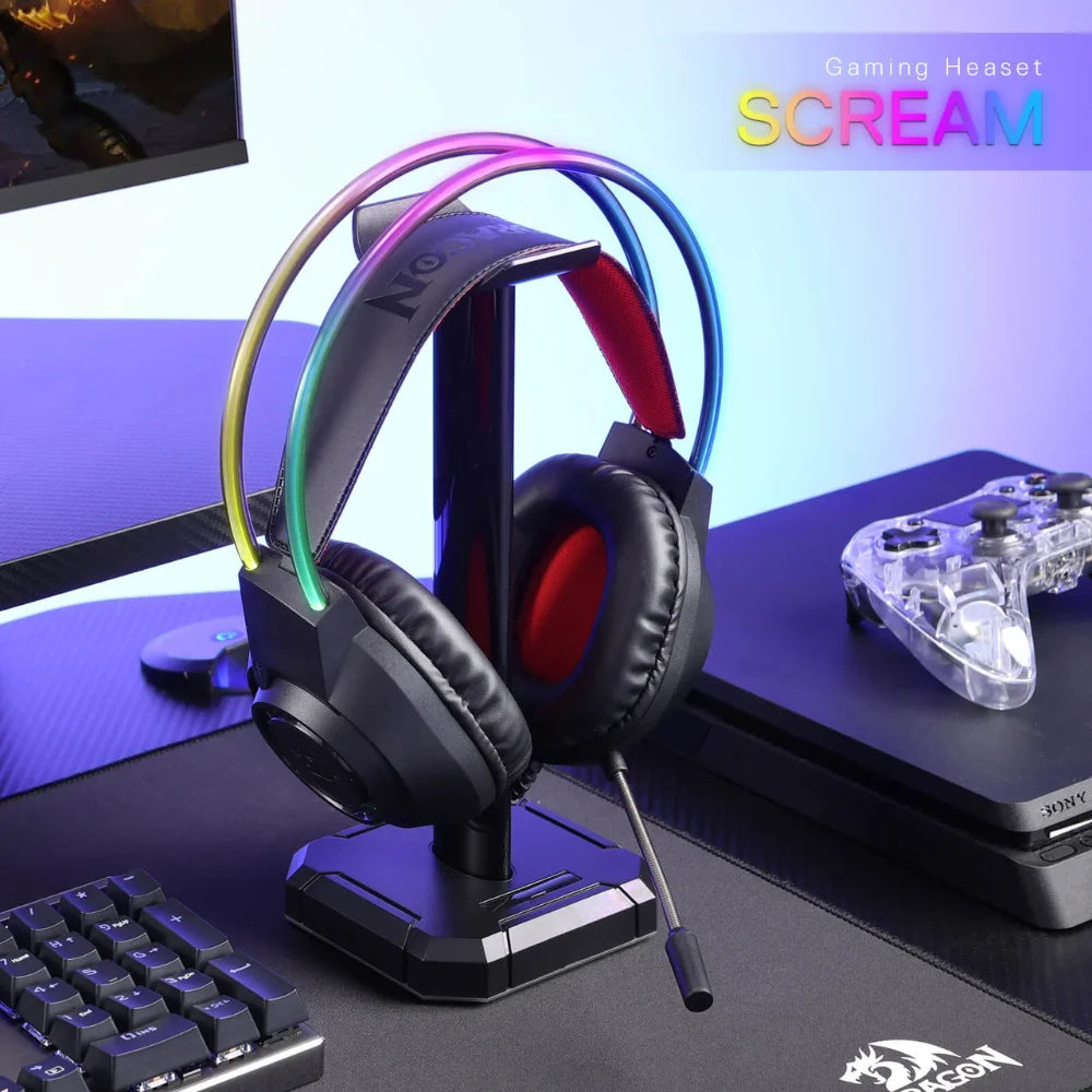 Redragon h231 scream gaming headset for immersive gaming experience - audio | headset 3.5