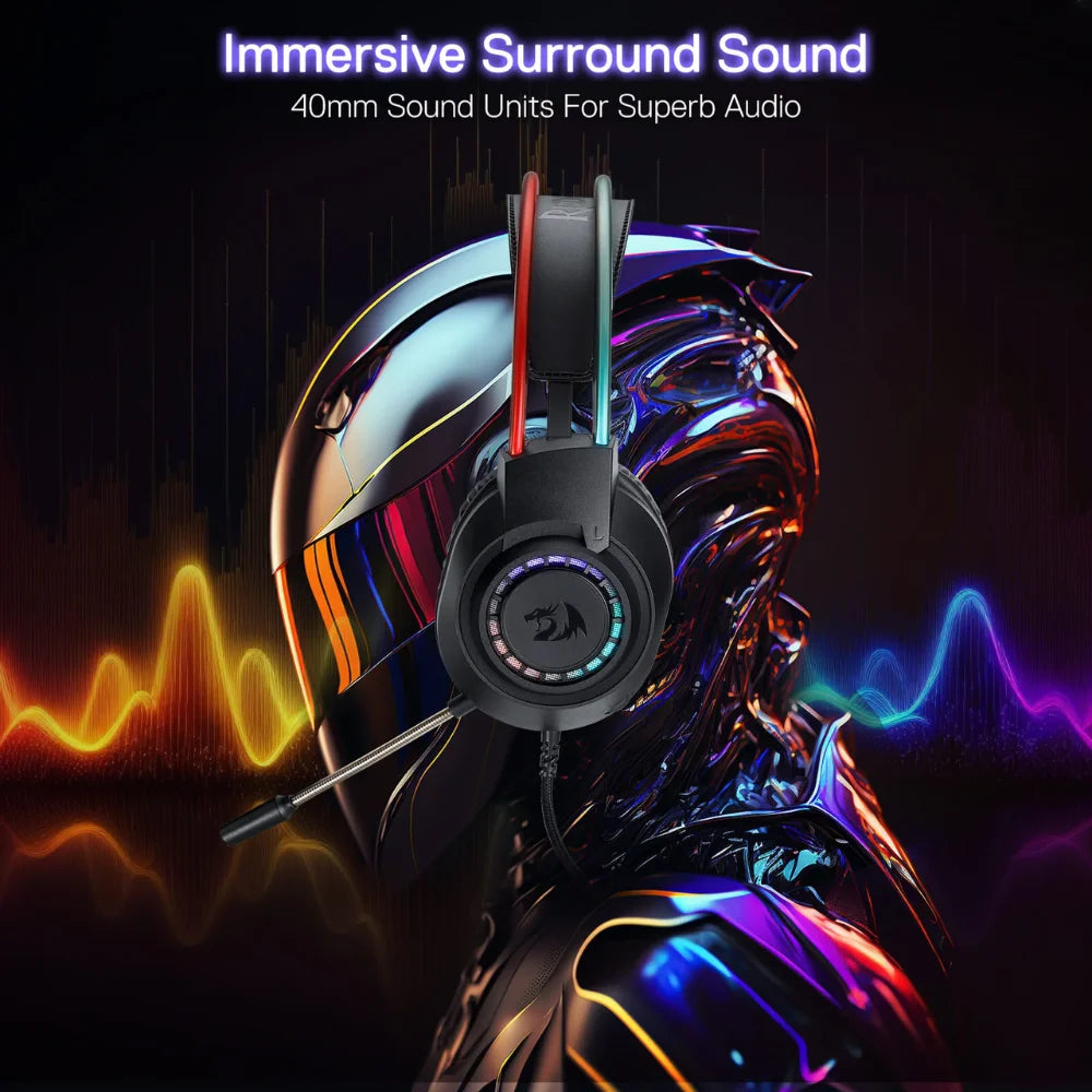 Redragon h231 scream gaming headset for immersive gaming experience - audio | headset 3.5