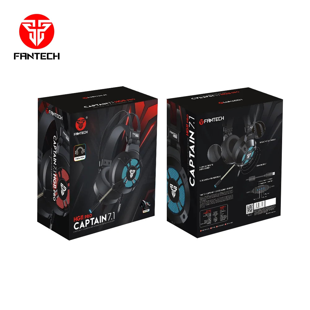 Fantech hg11 pro gaming headset - vibration space edition 7.1 surround sound - audio | headset 7.1