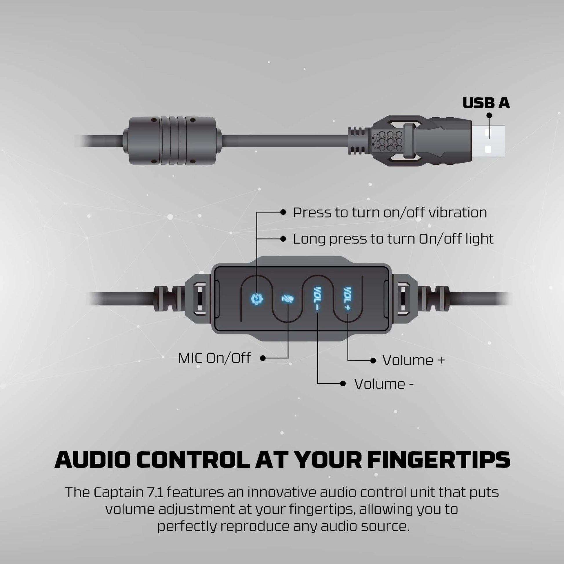 Fantech hg11 pro gaming headset - vibration space edition 7.1 surround sound - audio | headset 7.1