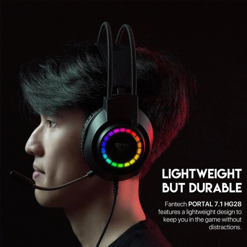Fantech 7.1 gaming headset portal hg28 virtual surround sound - audio | headset 7.1