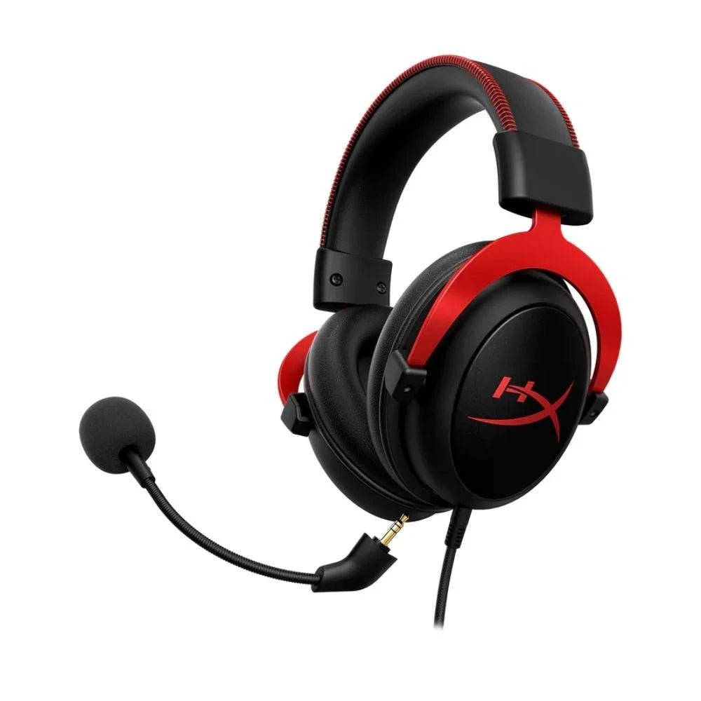 Hyperx cloud 2 gaming headset in red - superior sound quality and comfort - audio | headset 7.1