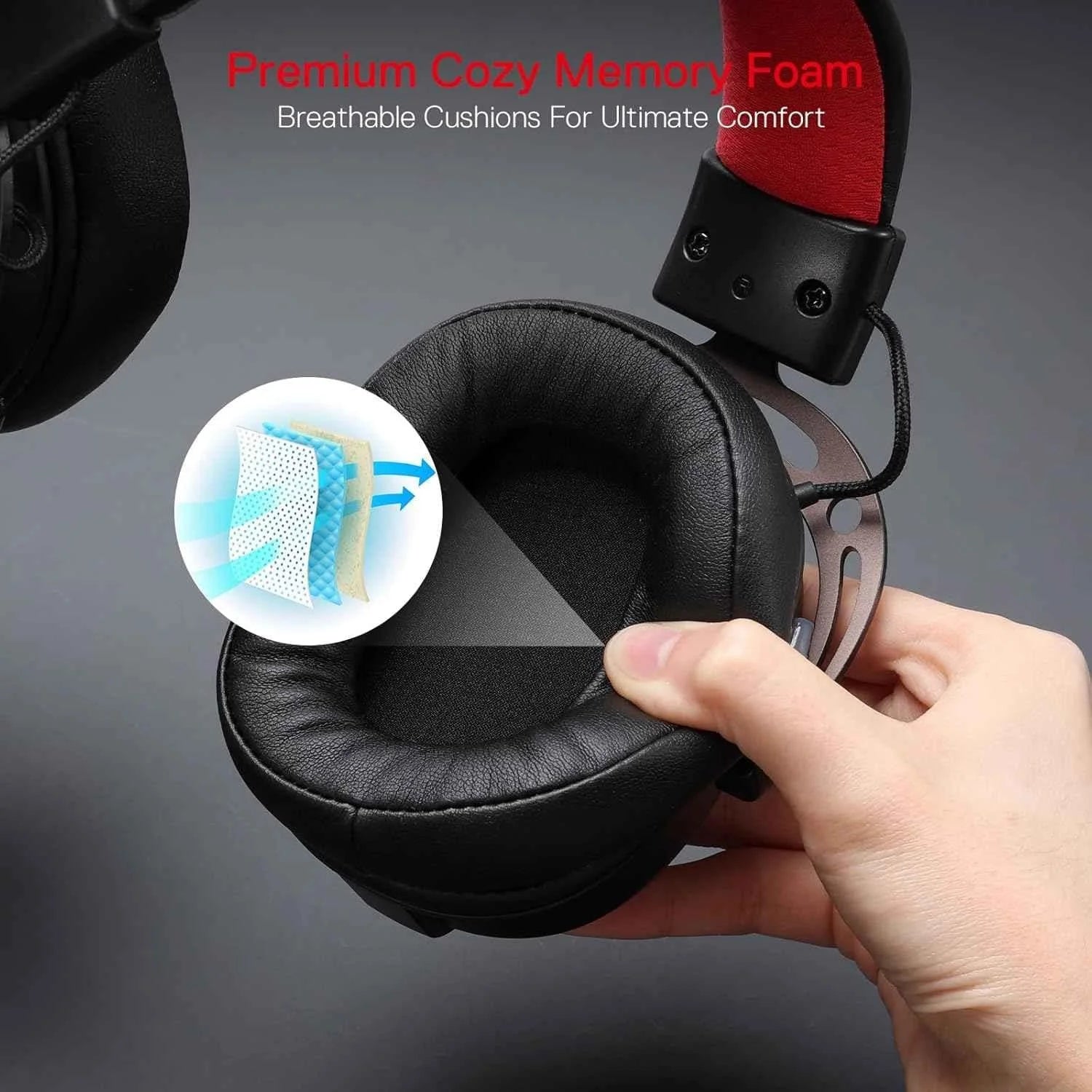 Redragon h376 aurora gaming headset - wired over-ear with 7.1 surround sound - audio | headset 7.1