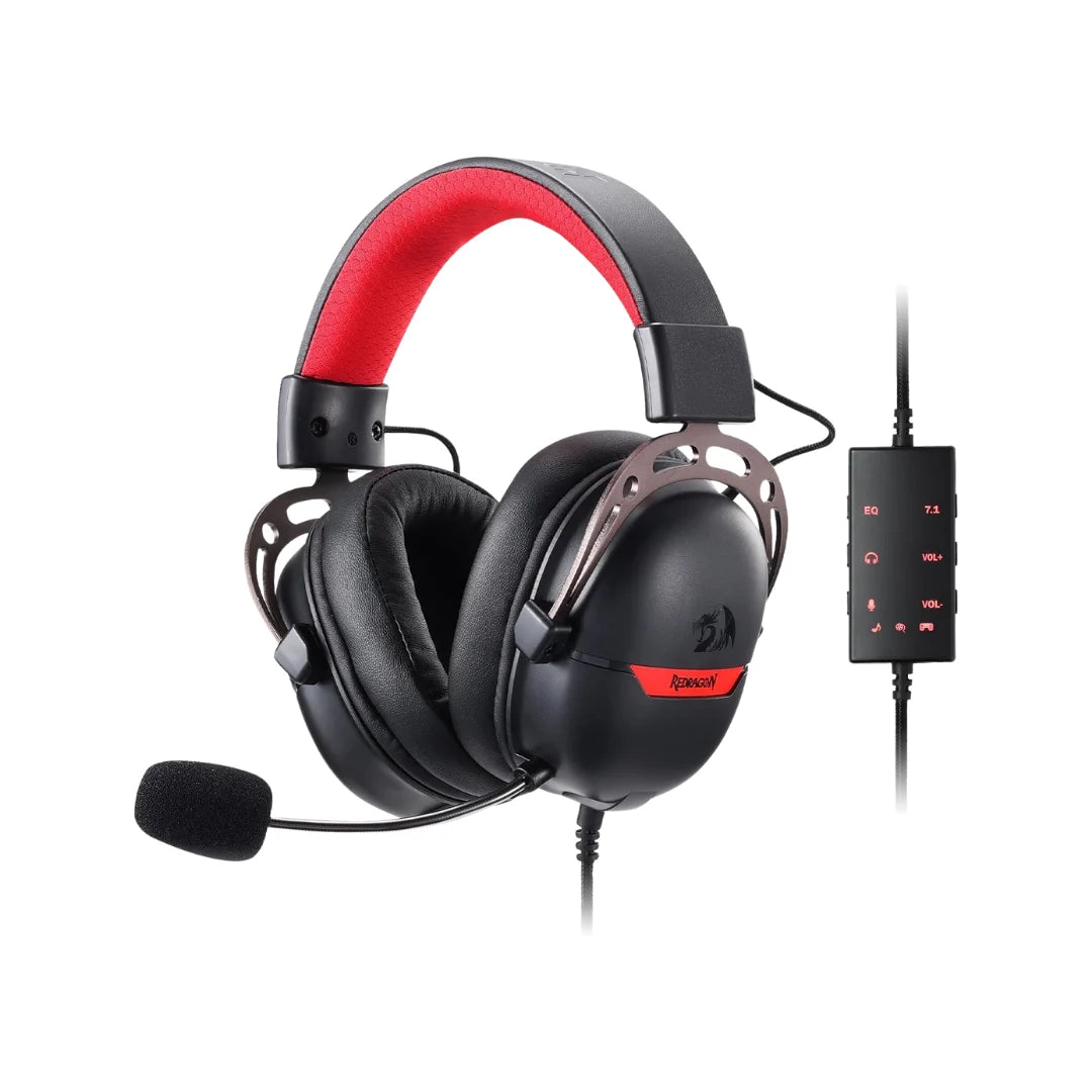 Redragon h376 aurora gaming headset - wired over-ear with 7.1 surround sound - audio | headset 7.1