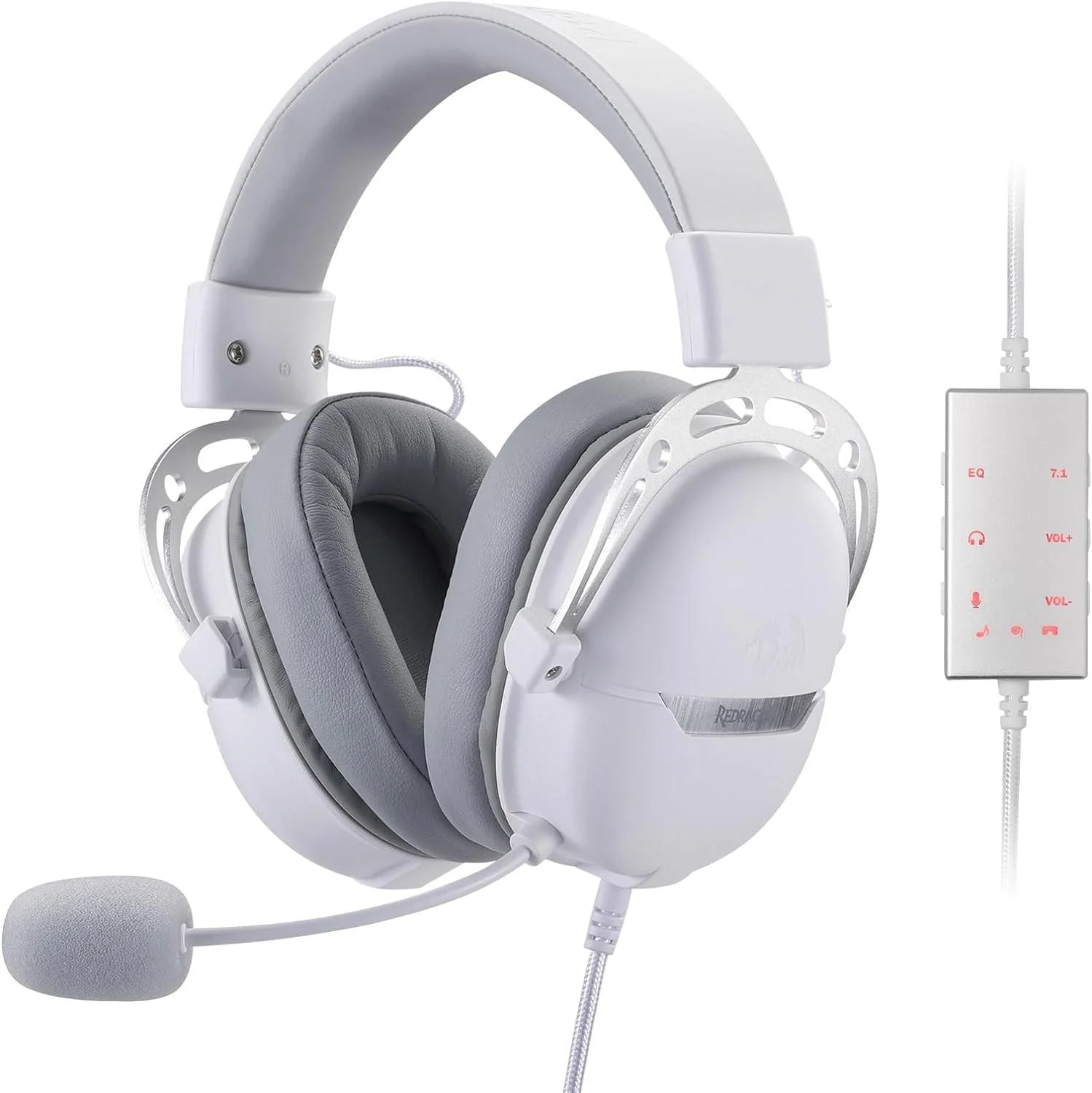 Redragon h376 aurora gaming headset - wired 7.1 surround sound performance