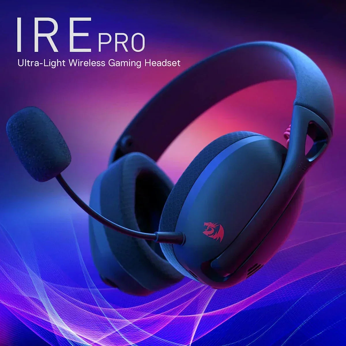 Redragon h848 wireless gaming headset - lightweight design with 7.1 surround sound