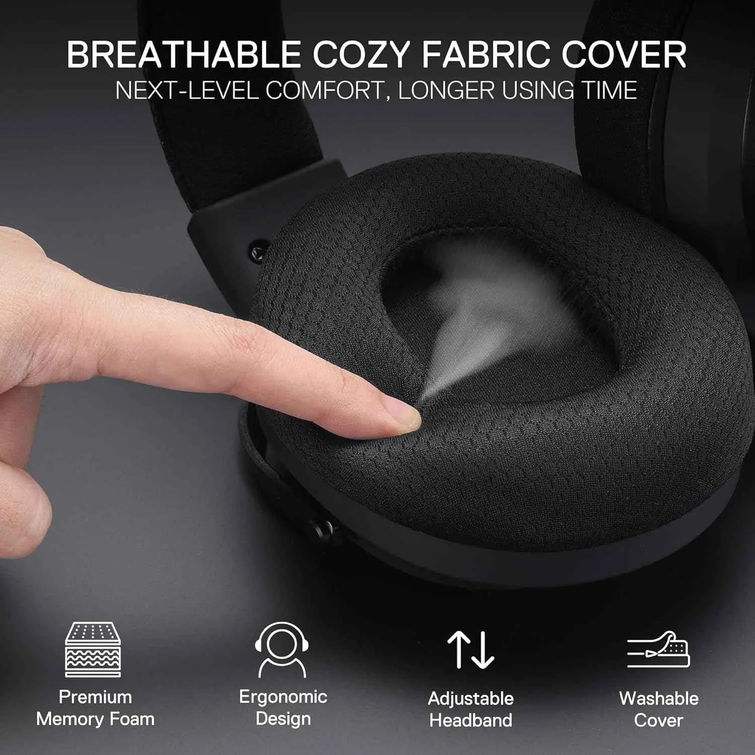 Redragon h858 wireless gaming headset with 7.1 surround sound - 3-mode wireless connectivity - audio | wireless headset