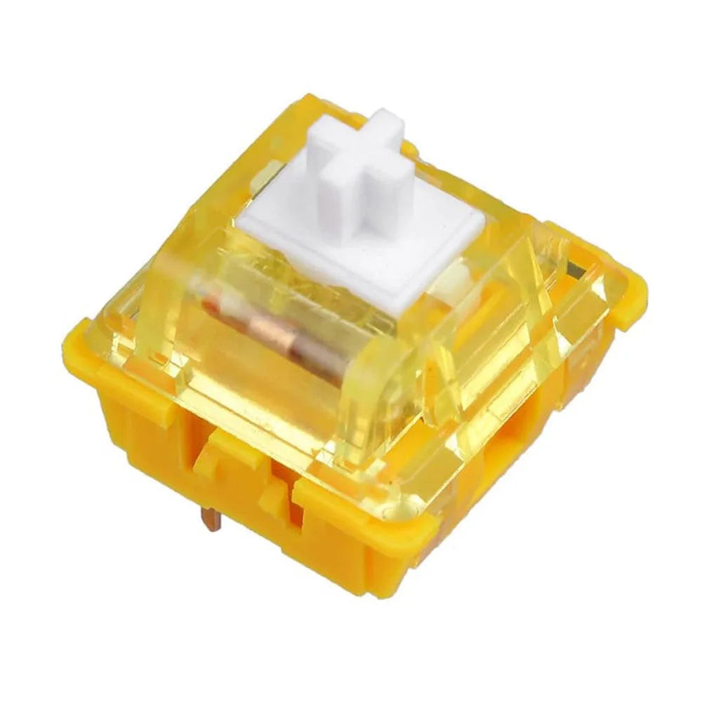 Ajazz x huano diced fruit mechanical keyboard switch tactile 45 + 1 pieces for keyboard diy - banana - keyboards