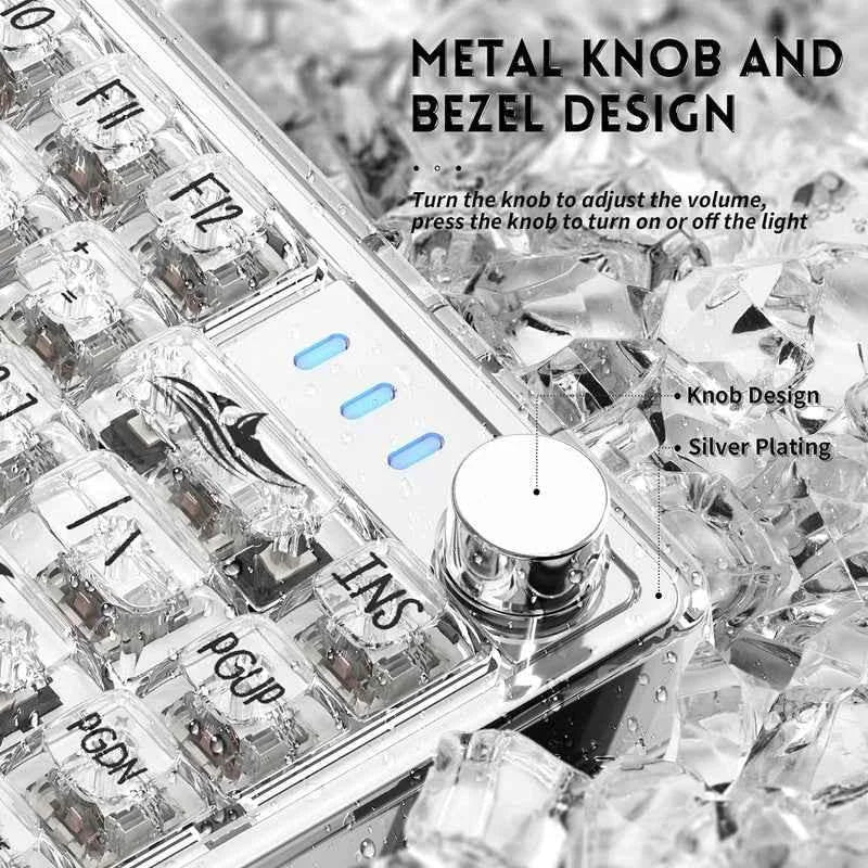 Attack shark k75 rgb transparent mechanical keyboard - keyboards