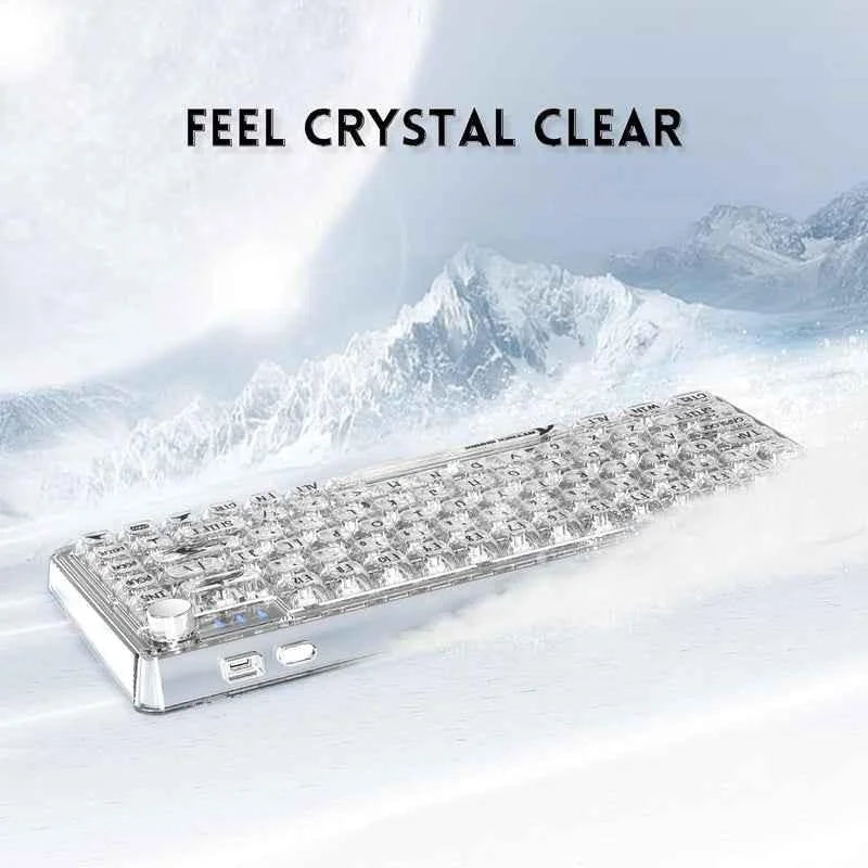 Attack shark k75 rgb transparent mechanical keyboard - keyboards