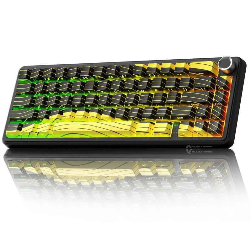 Attack shark x65pro he wireless rapid trigger keyboard magnetic switch - yellow - keyboards