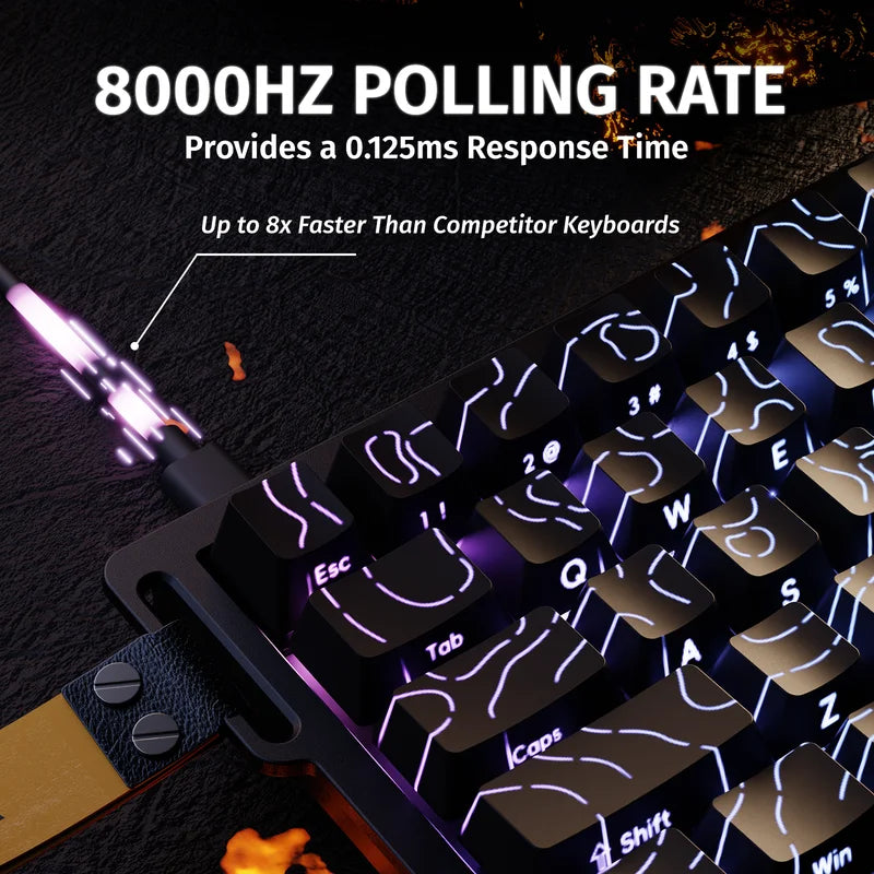 Attack shark x68 he rapid trigger keyboard magnetic switch - keyboards
