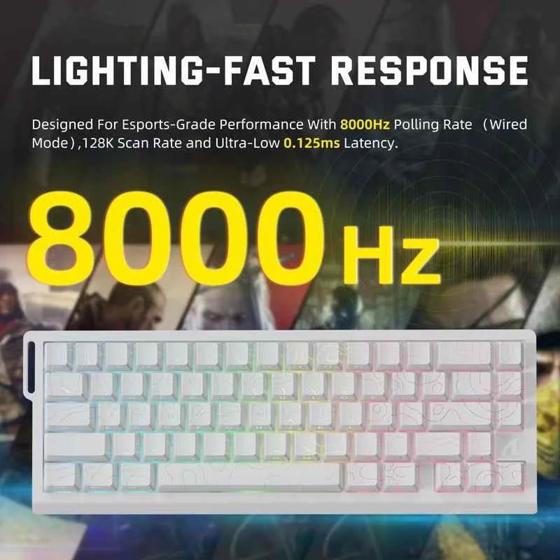 Attack shark x68pro he wireless rapid trigger keyboard magnetic switch - keyboards