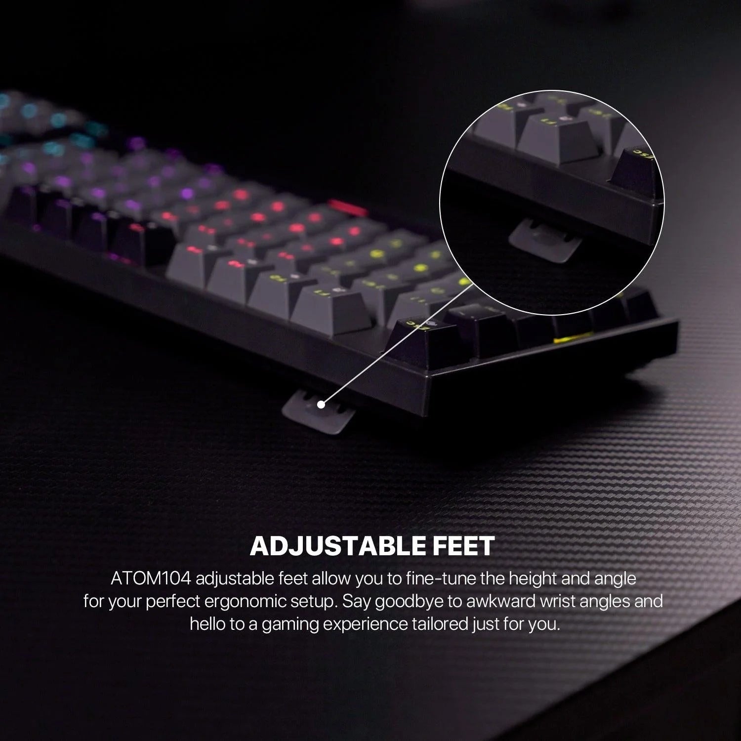 Fantech atom tkl mk886v2 keycaps mechanical keyboard for ultimate gaming experience