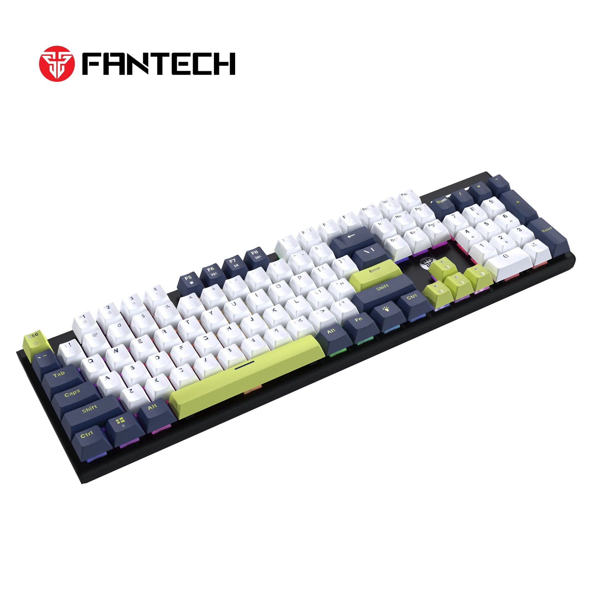 Fantech atom104s mk878s mechanical gaming keyboard mori edition white - keyboard