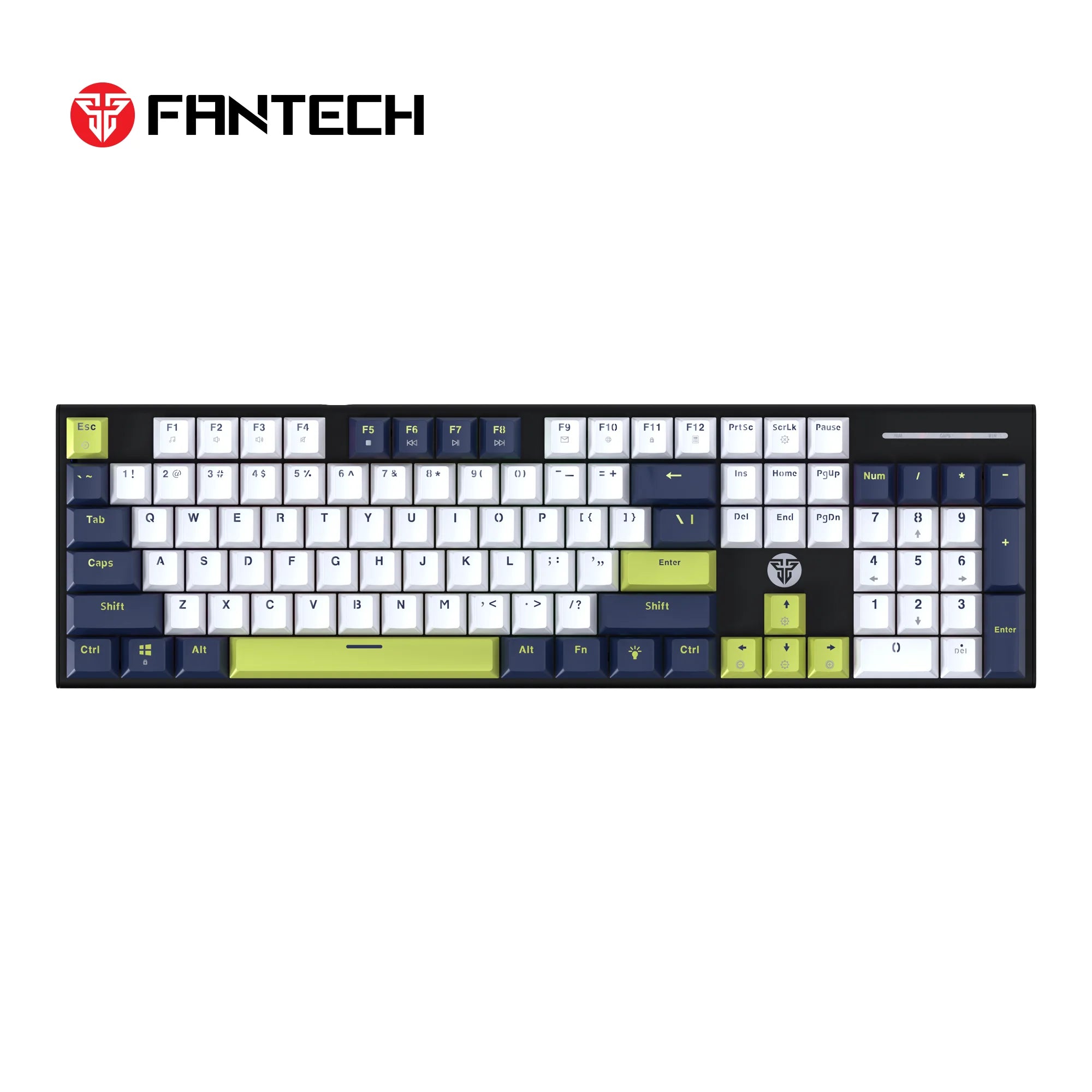 Fantech atom104s mk878s mechanical gaming keyboard mori edition white - keyboard