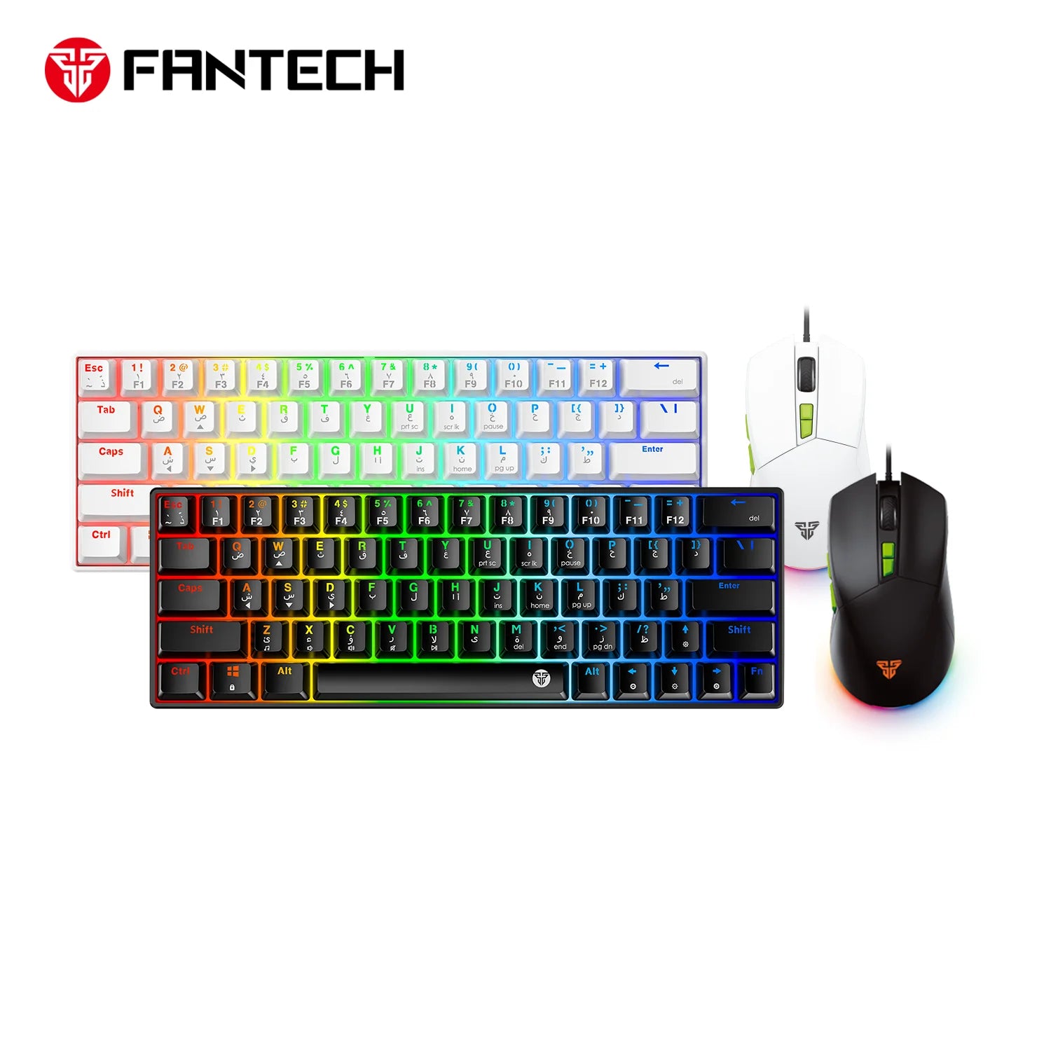 Fantech atom63 mk859c keyboard mouse combo for ultimate gaming precision