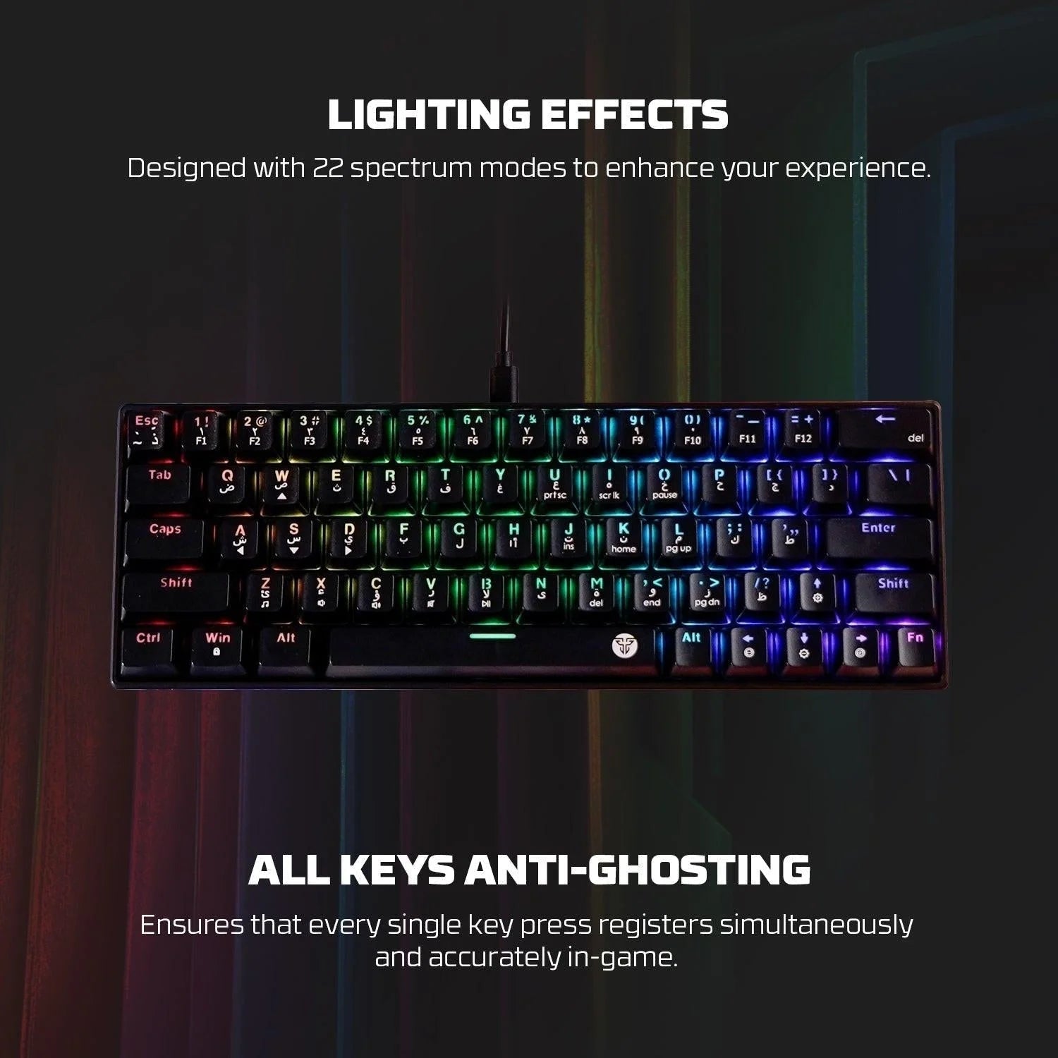 Fantech atom63 mk859c keyboard mouse combo for ultimate gaming precision