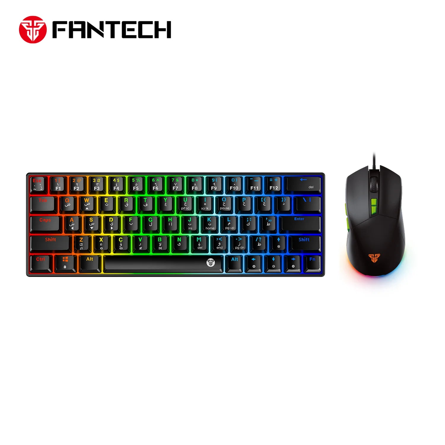 Fantech atom63 mk859c keyboard mouse combo for ultimate gaming precision