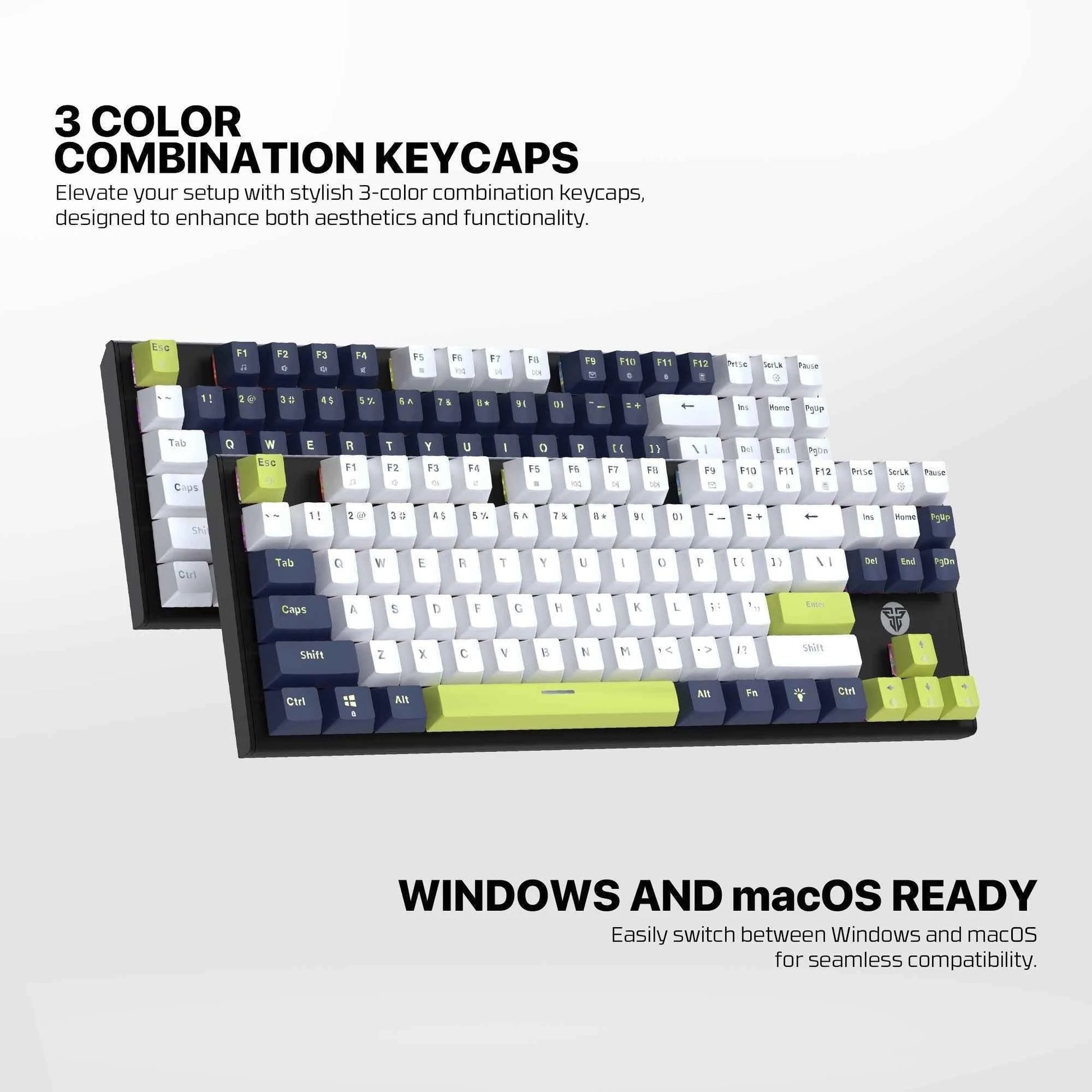 Fantech atom87s mk877s keyboard - mori edition black mechanical gaming keyboard