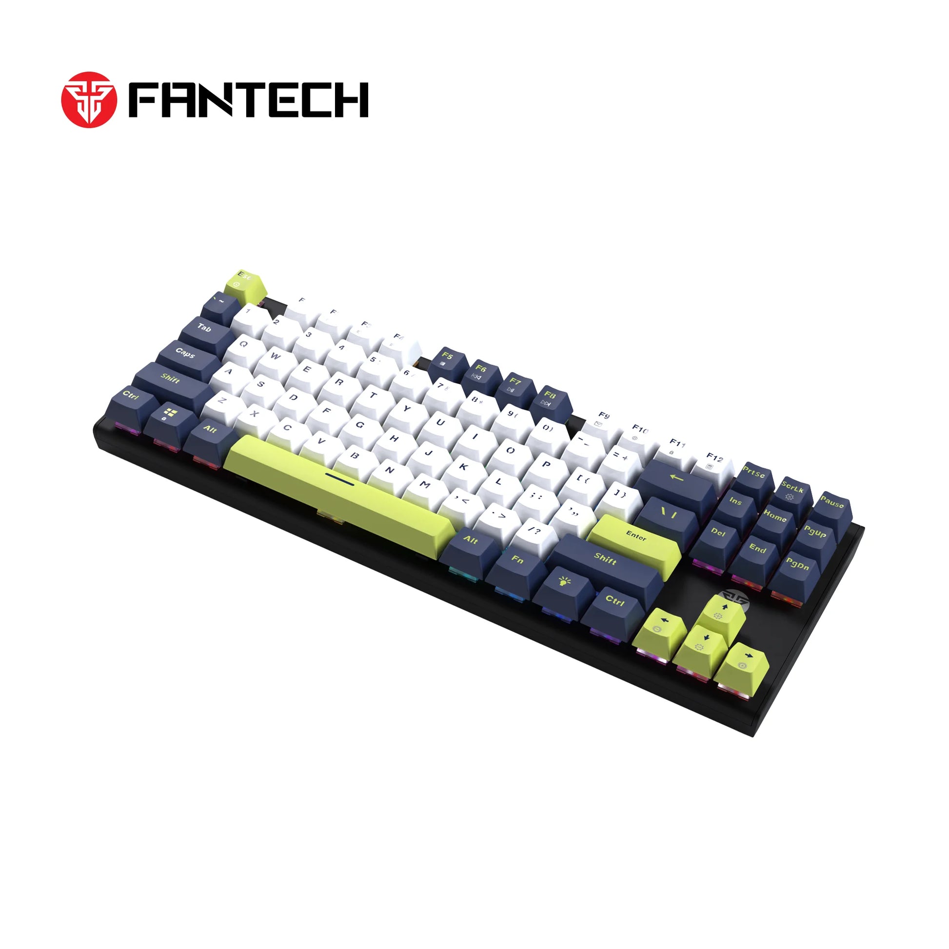 Fantech atom87s mk877s keyboard - mori edition white mechanical gaming keyboard - keyboard