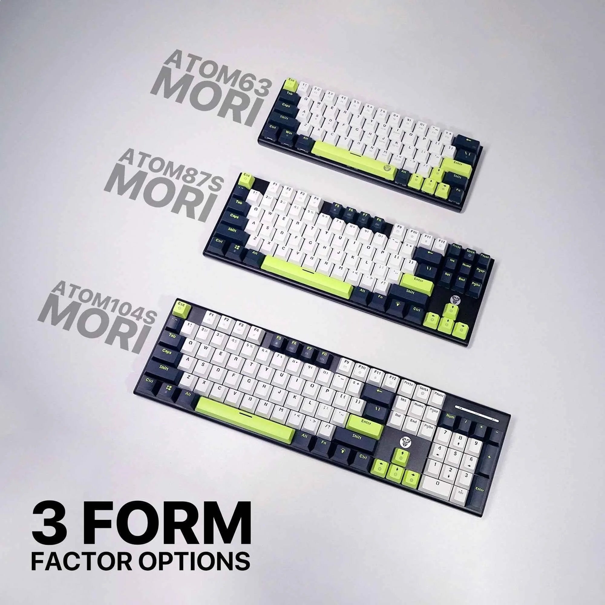 Fantech atom87s mk877s mechanical keyboard - mori edition white for premium performance and style - keyboard