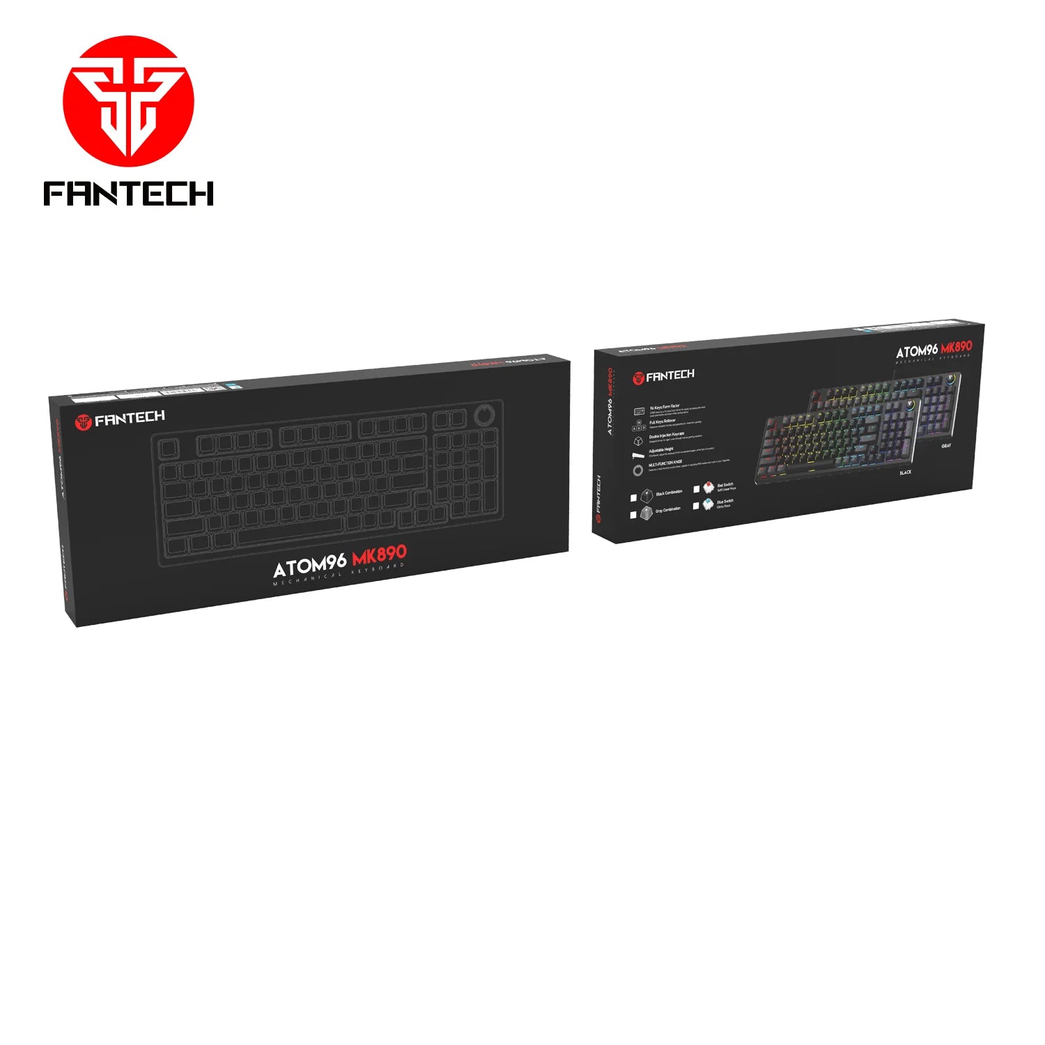 Fantech atom96 mk890 keyboard for ultimate gaming performance - keyboard