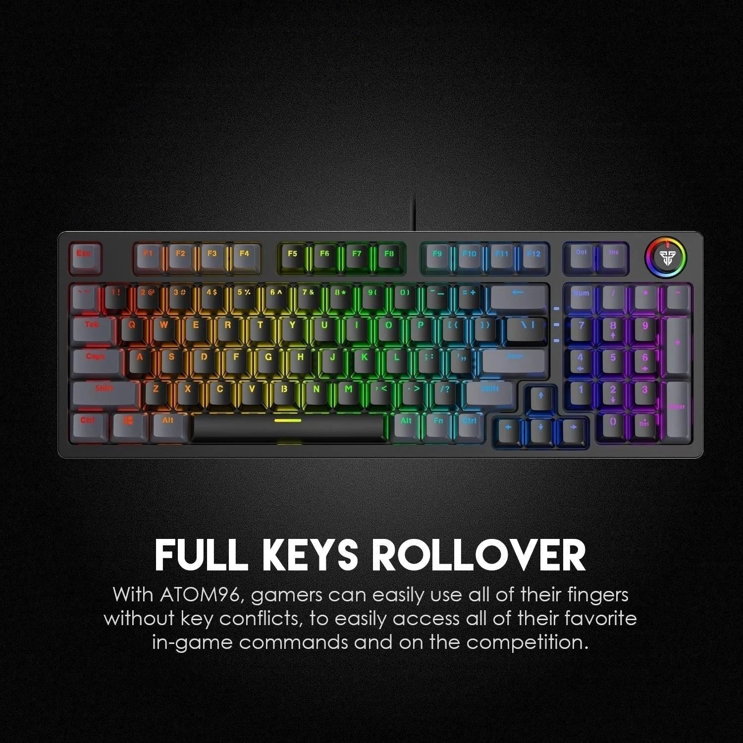 Fantech atom96 mk890 keyboard for ultimate gaming performance - keyboard