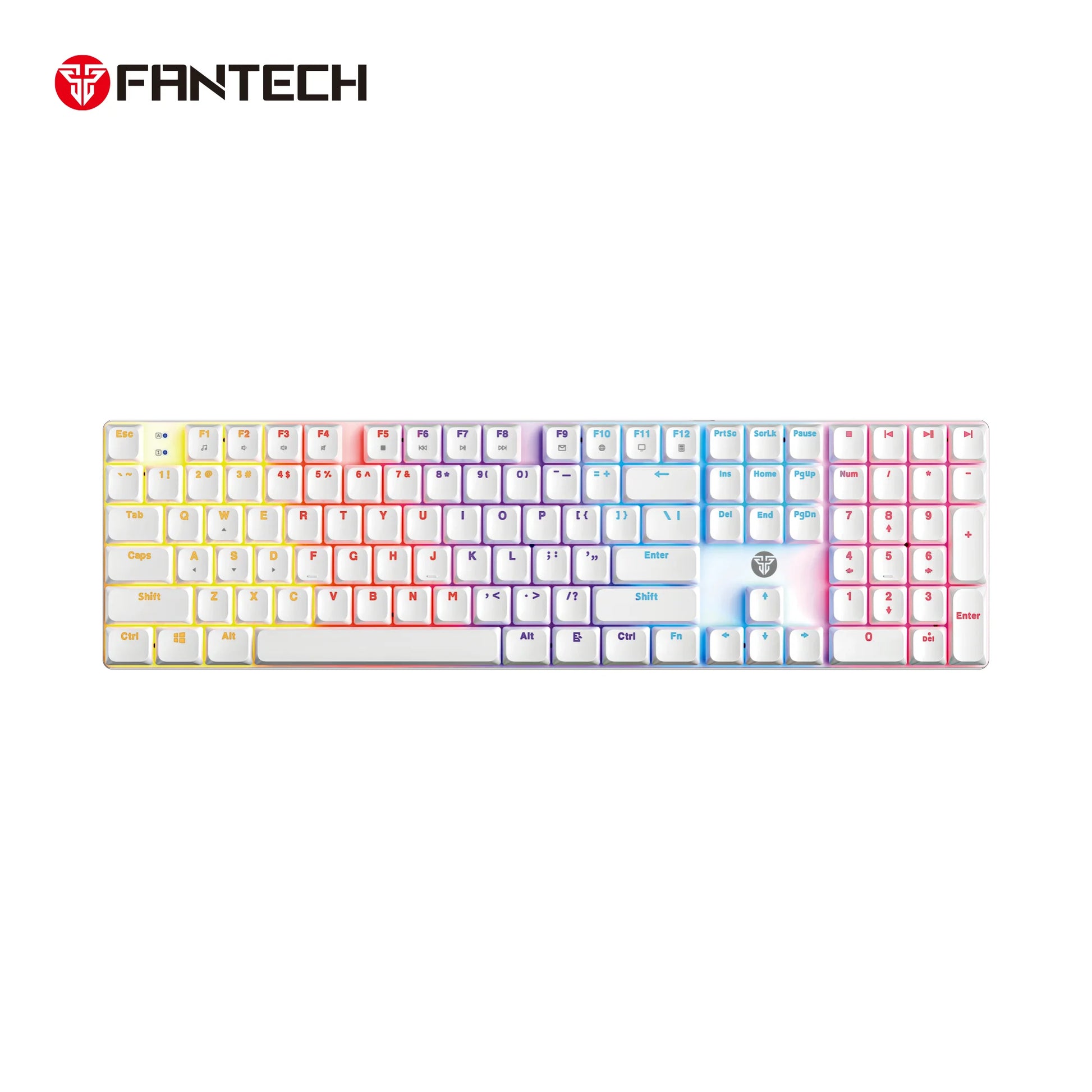 Fantech atomair108 mk314 mechanical keyboard low-profile white - keyboard