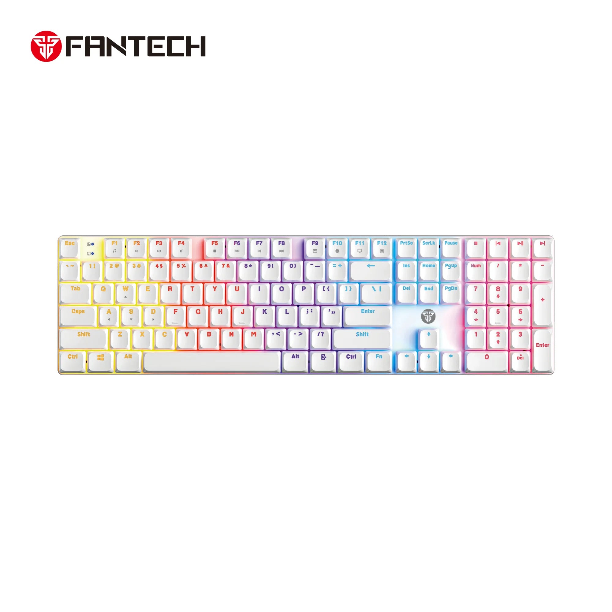 Fantech atomair108 mk314 mechanical keyboard low-profile white - keyboard
