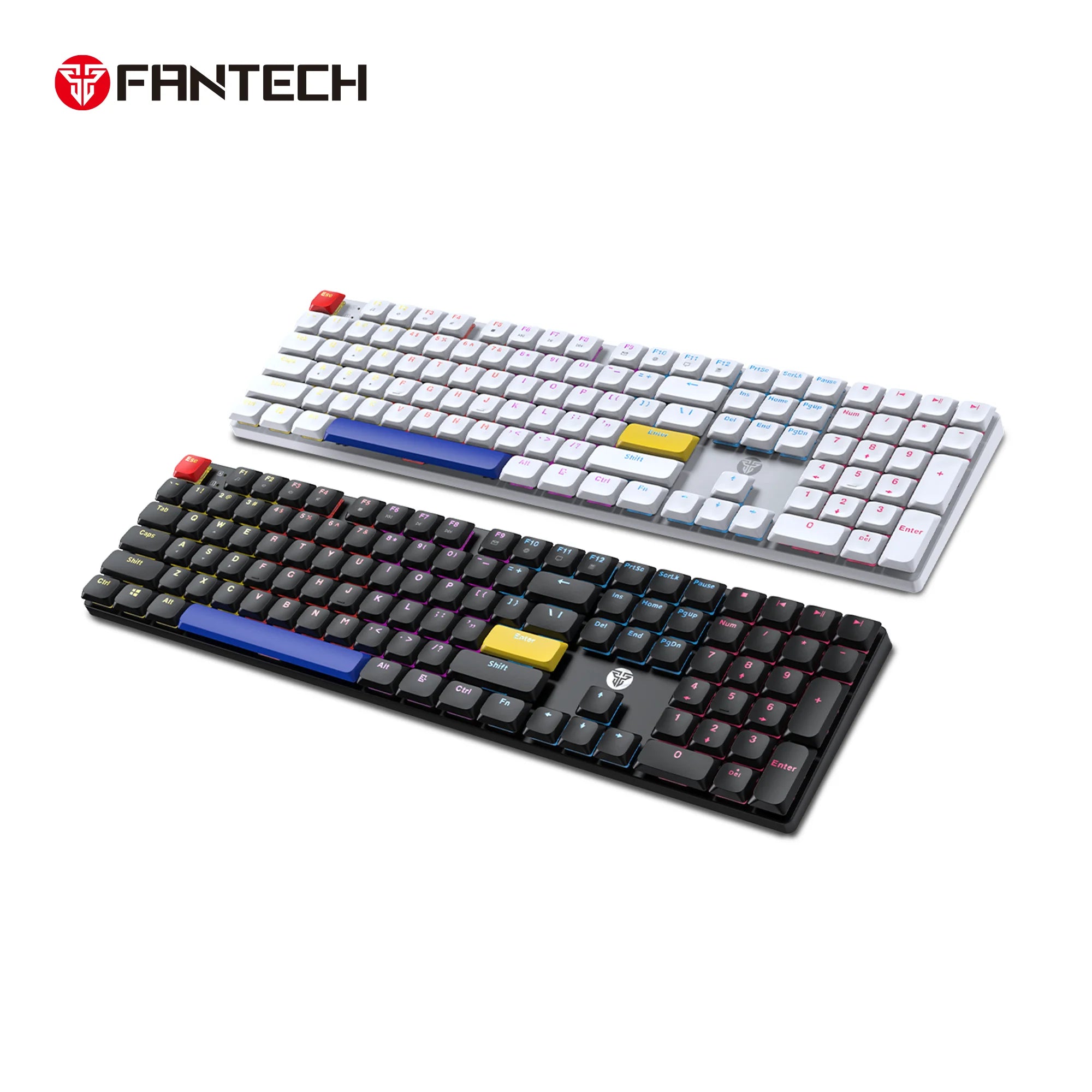 Fantech atomair108 mk314 mechanical keyboard low-profile white - keyboard