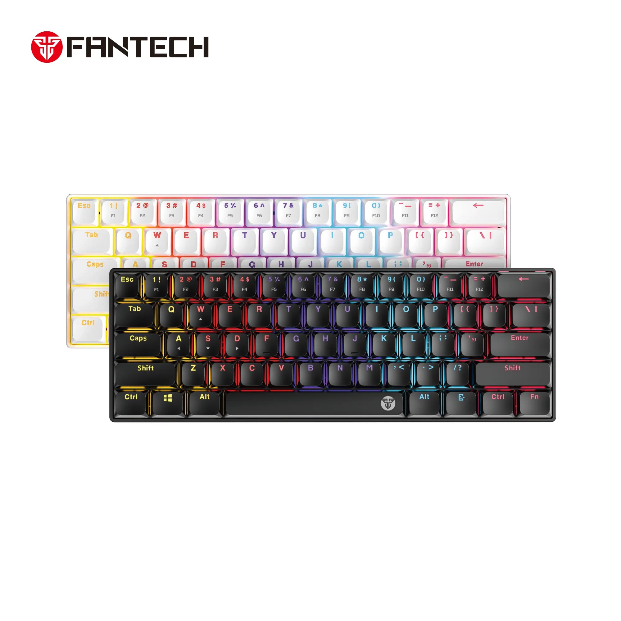 Fantech atomair61 mk311 keyboard - low-profile white mechanical keyboard - keyboard
