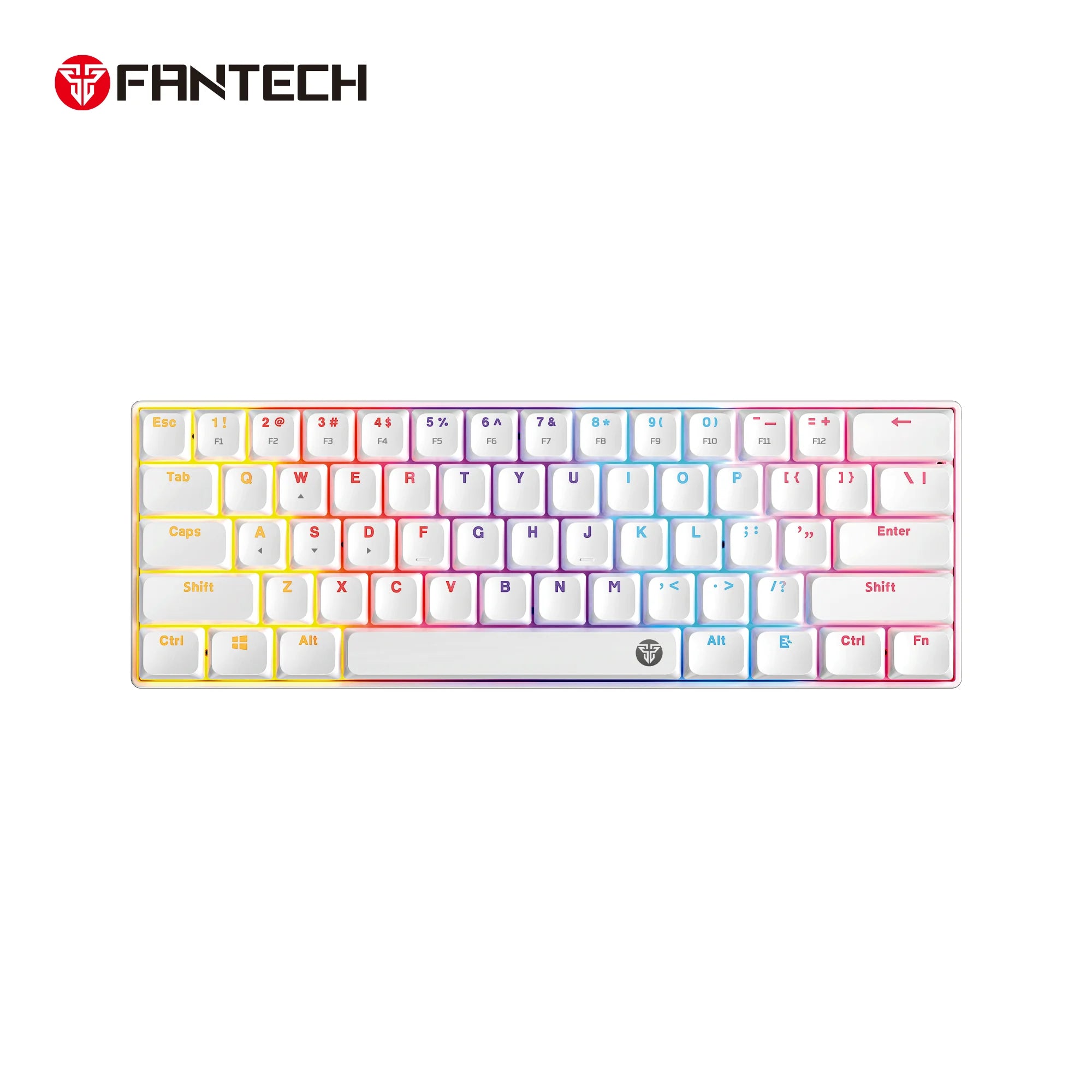 Fantech atomair61 mk311 keyboard - low-profile white mechanical keyboard - keyboard