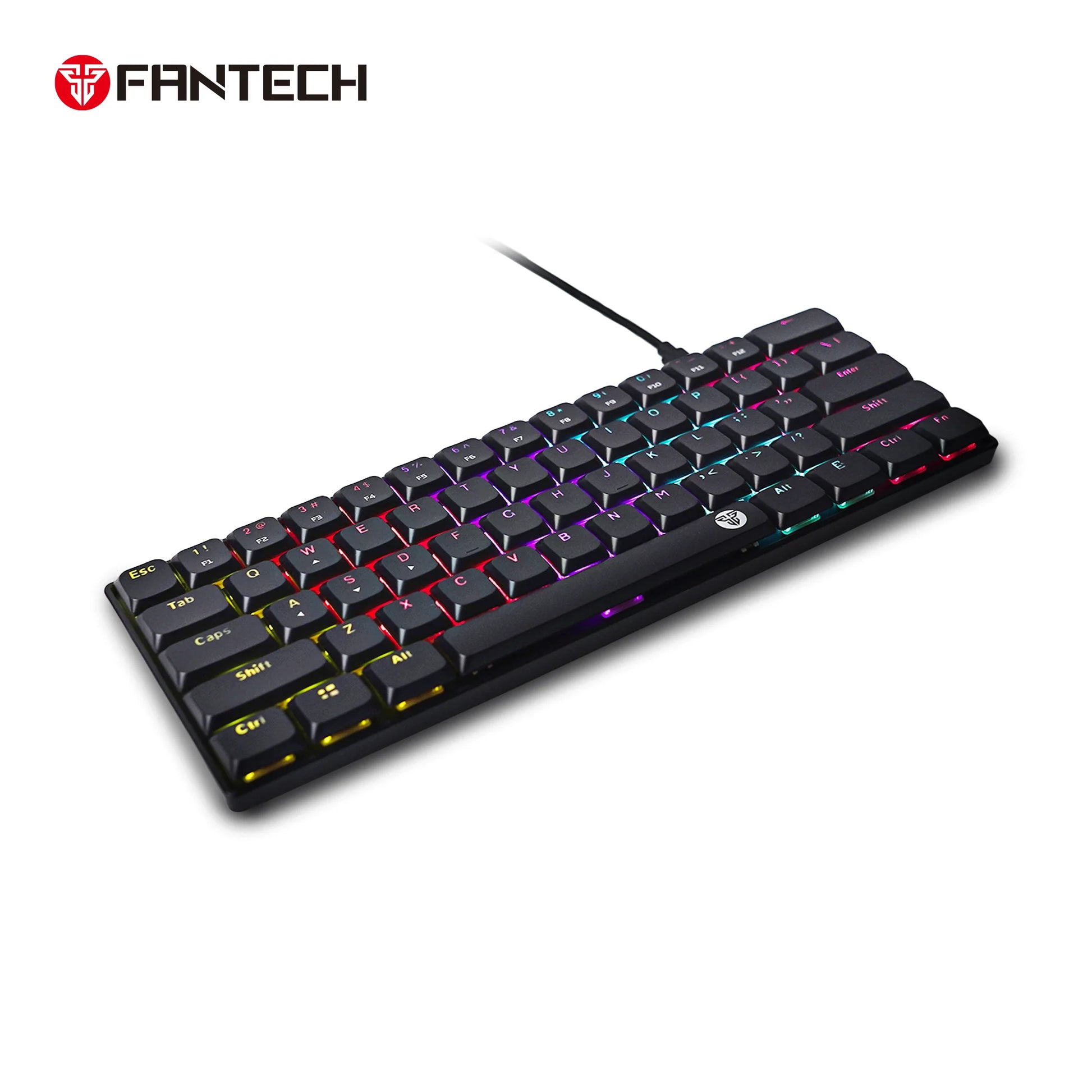 Fantech atomair61 mk311 keyboard - low-profile white mechanical keyboard - keyboard