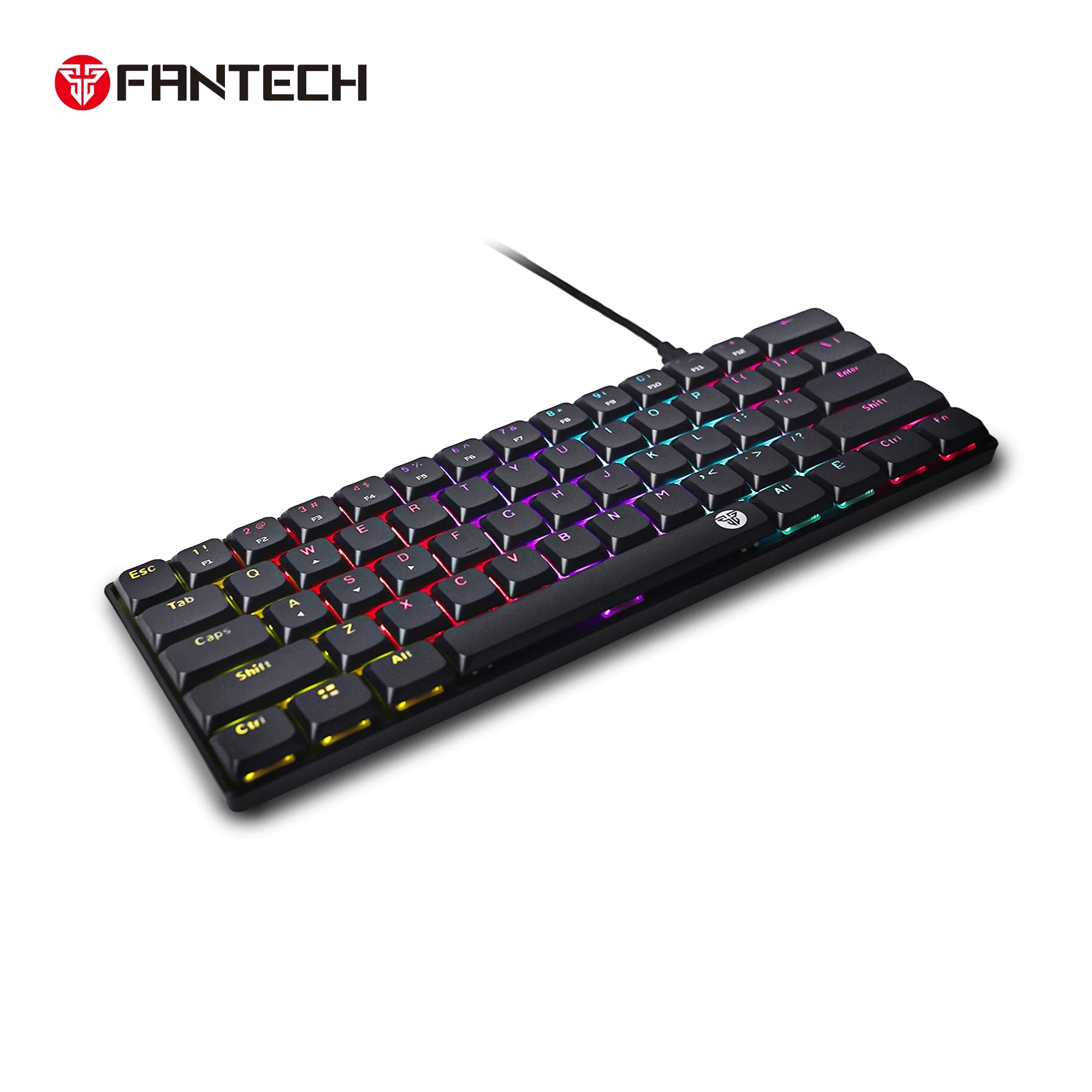 Fantech atomair61 mk311 keyboard - low-profile white mechanical keyboard - keyboard