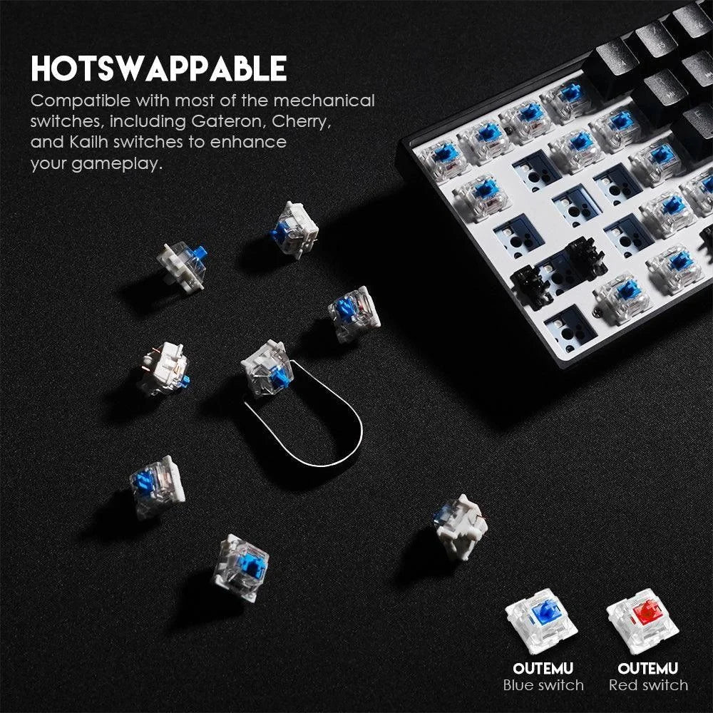 Fantech maxfit61 mk857 rgb space edition mechanical keyboard - keyboard