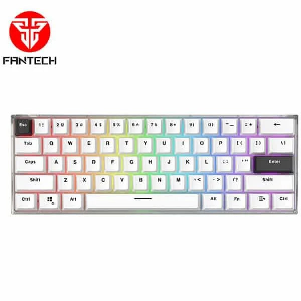 Fantech maxfit61 mk857 space edition frost rgb mechanical keyboard - keyboards