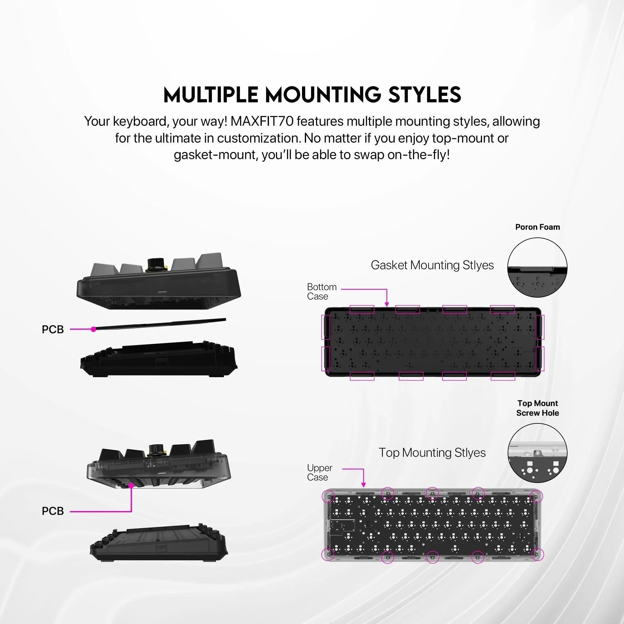 Fantech maxfit70 mk911 gaming keyboard - vibe edition epic greyscale mechanical gaming keyboard - keyboard