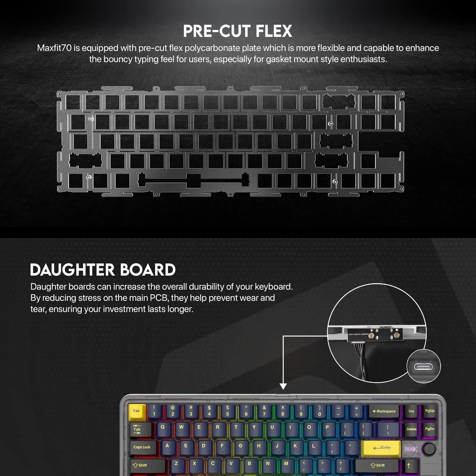 Fantech maxfit70 mk911 vibe edition keyboard - ultimate performance and style for gaming - keyboard