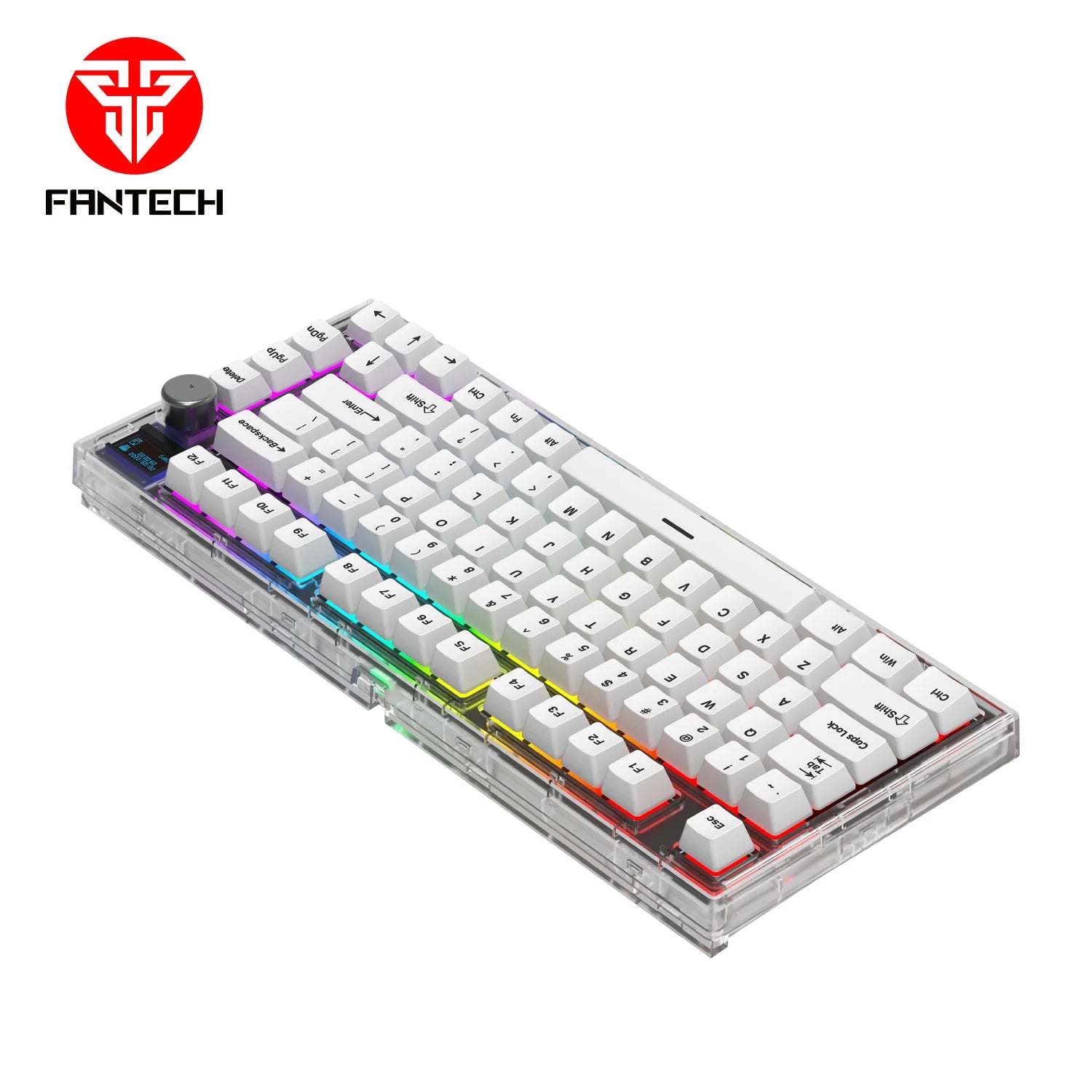 Fantech maxfit81 mk910 wireless gaming keyboard - modular mechanical design with pbt frost keys - keyboard