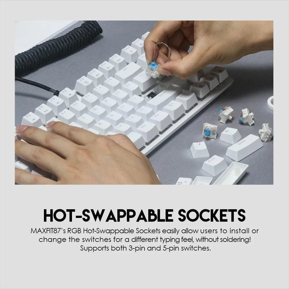Fantech maxfit87 mk856 rgb mechanical keyboard - keyboard