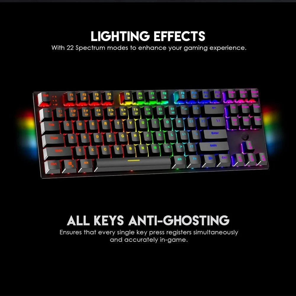 Fantech maxfit87 mk856 rgb mechanical keyboard - keyboard