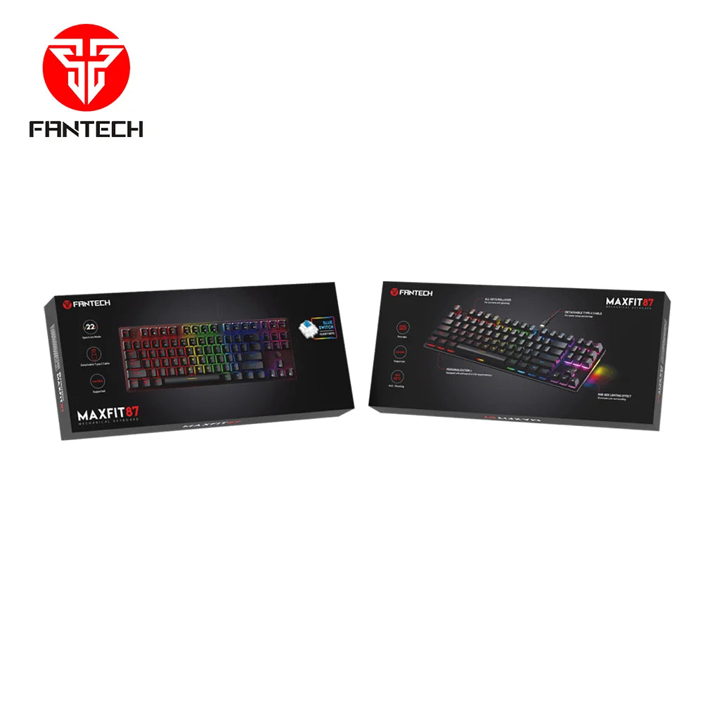 Fantech maxfit87 mk856 rgb mechanical keyboard - keyboard