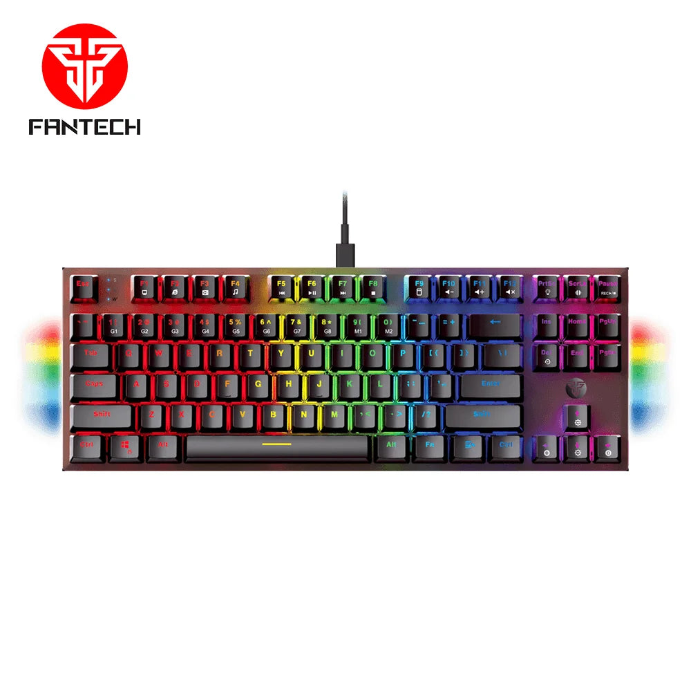 Fantech maxfit87 mk856 rgb mechanical keyboard - black - keyboard