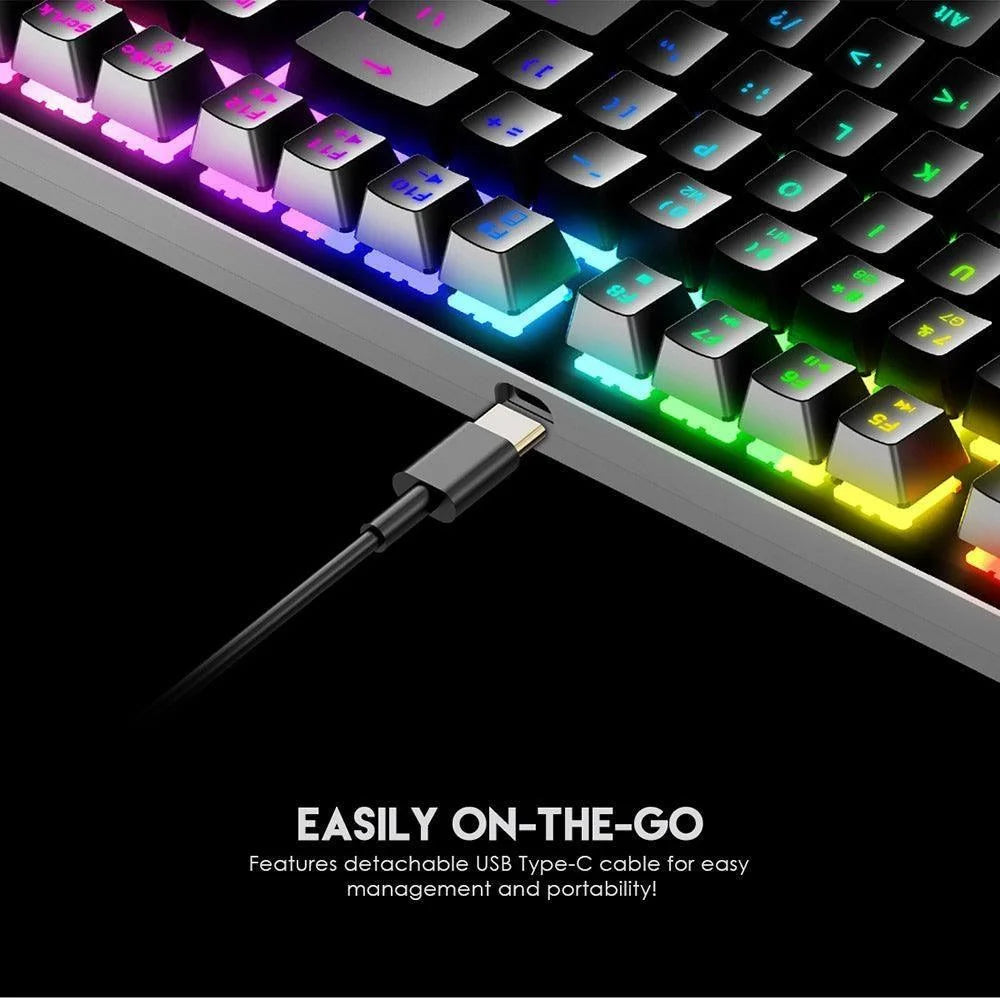 Fantech maxfit87 mk856 rgb mechanical keyboard - keyboard
