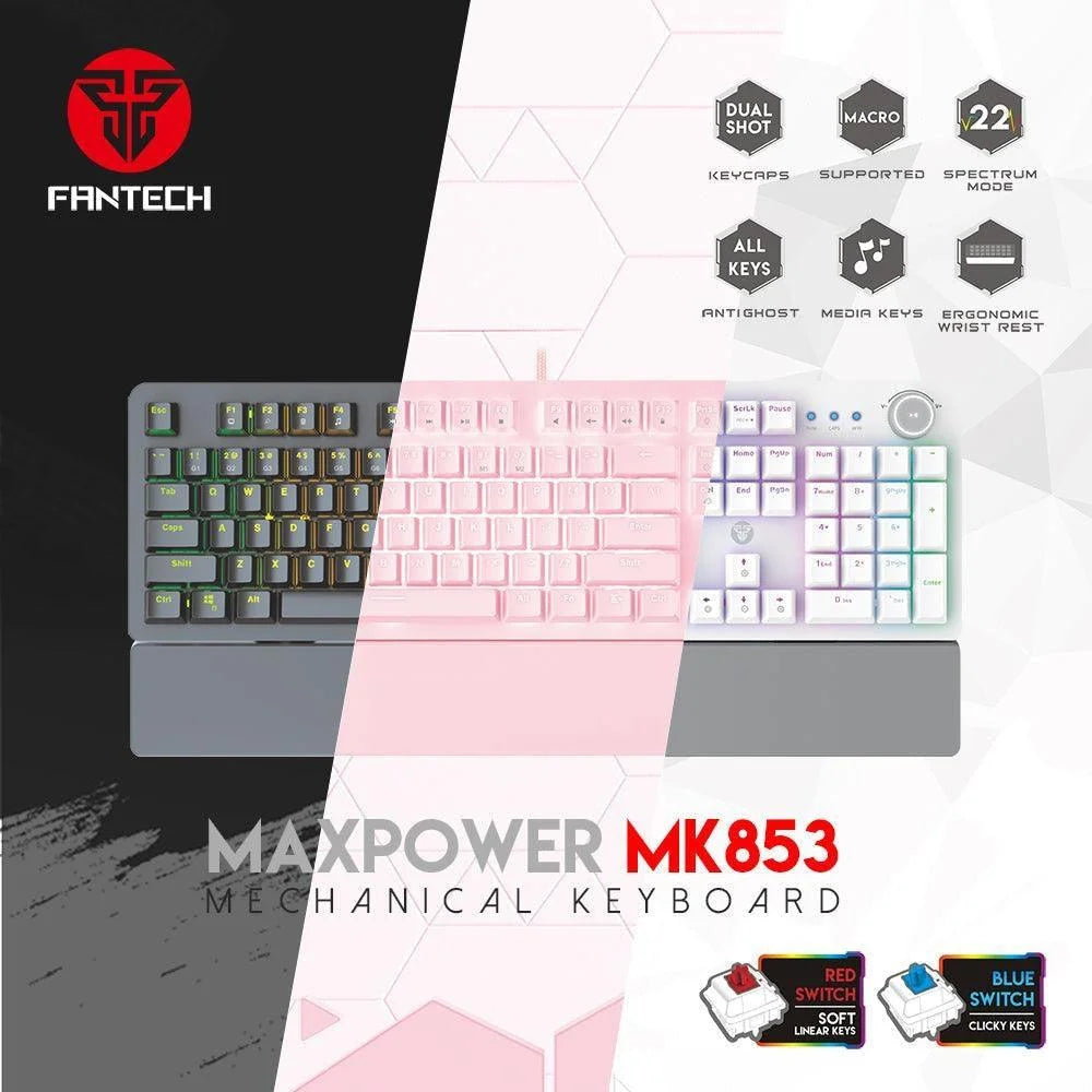 Fantech maxpower mk853 mechanical keyboard sakura - keyboard