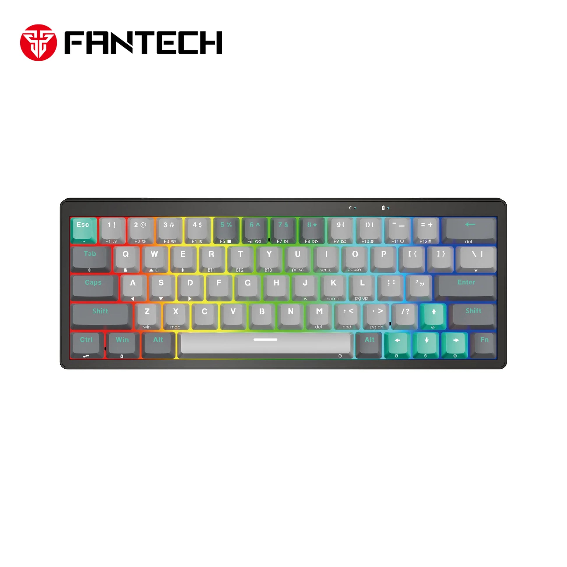 Fantech mk912 atom pro63 keyboard - rgb bluetooth wireless gaming keyboard saturn