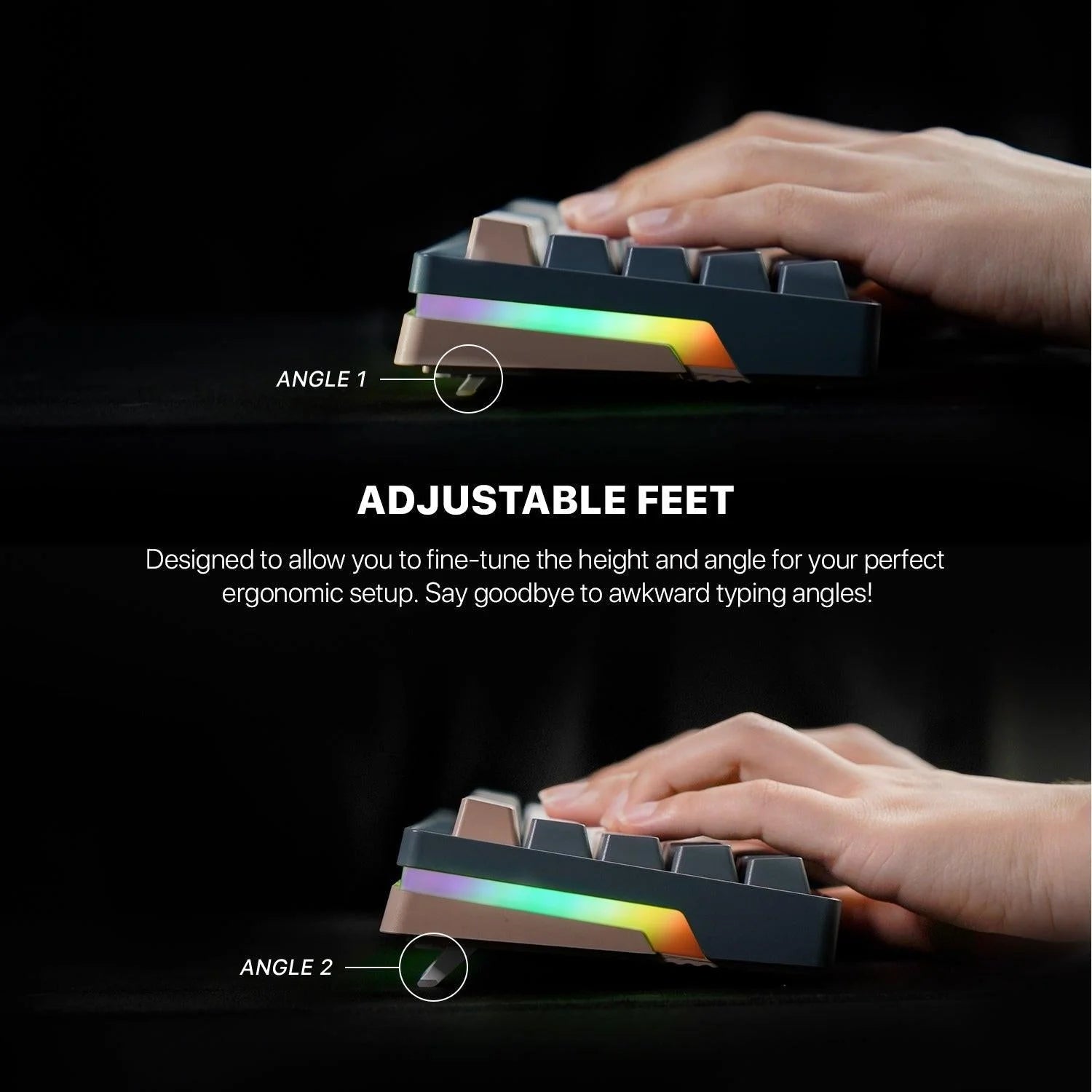 Fantech mk912 atom pro63 keyboard - rgb bluetooth wireless gaming keyboard saturn